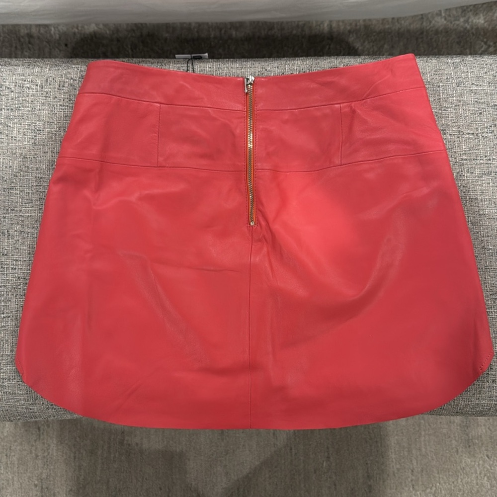 NWT Karina Grimaldi Leather Mini Skirt - Picture 8 of 10